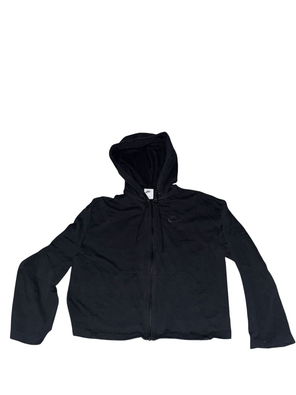 Woman’s Nike black hooded zip jacket